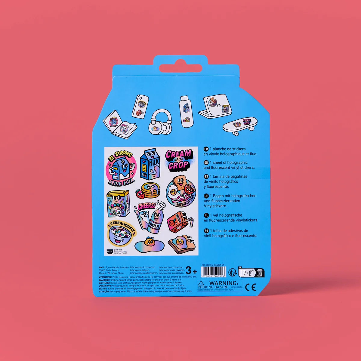 Big milk stickers