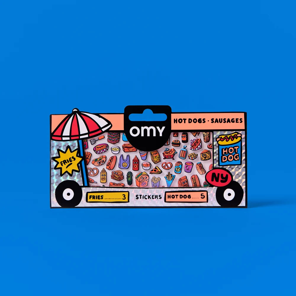 Boutique hot dog stickers