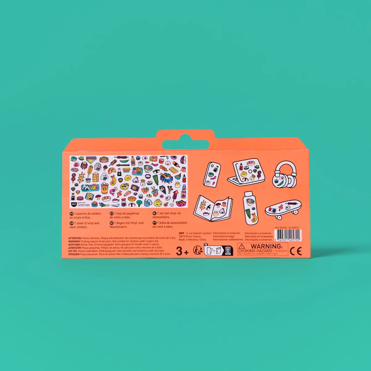 Boutique sushi shop stickers