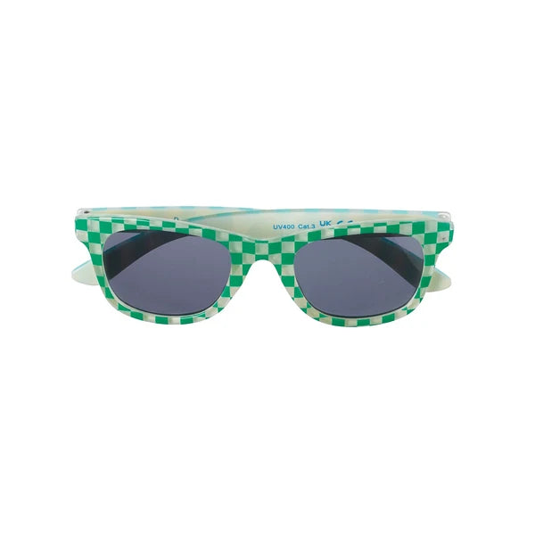 Check and stripe sunglasses