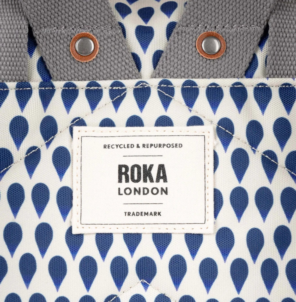 Canfield B denim rain recycled canvas