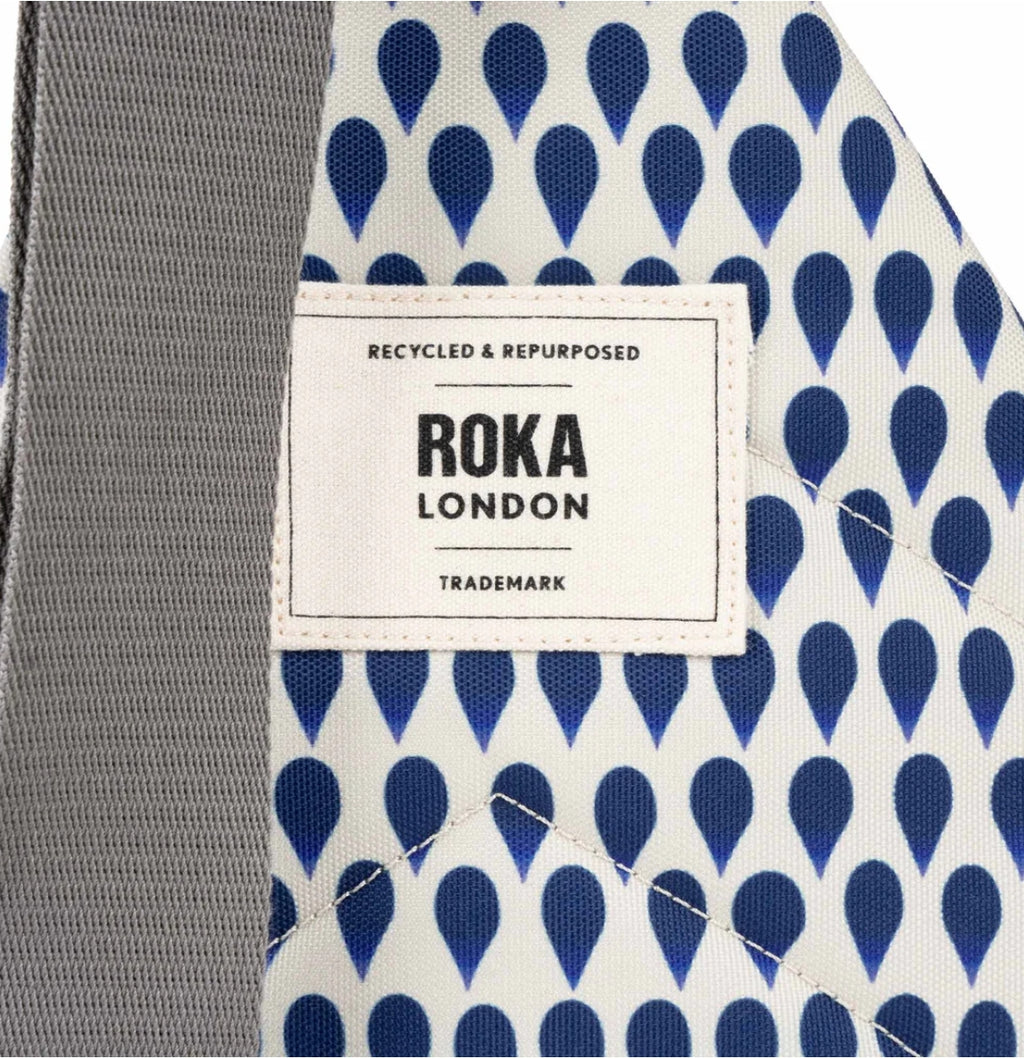 Willesden B denim rain recycled canvas