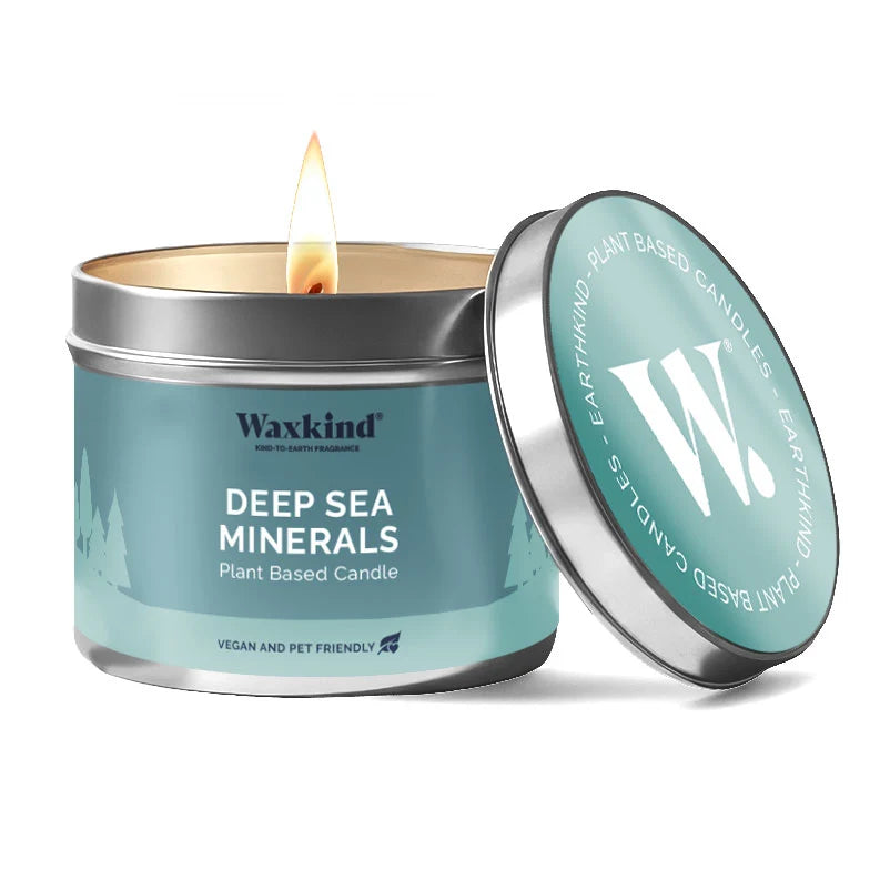 Deep sea minerals tin candle