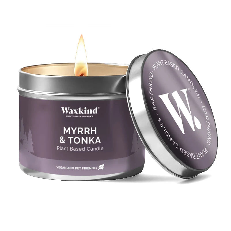 Myrrh & tonka tin candle
