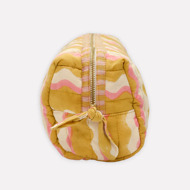 Organic cotton loaf wash bag wiggle honey