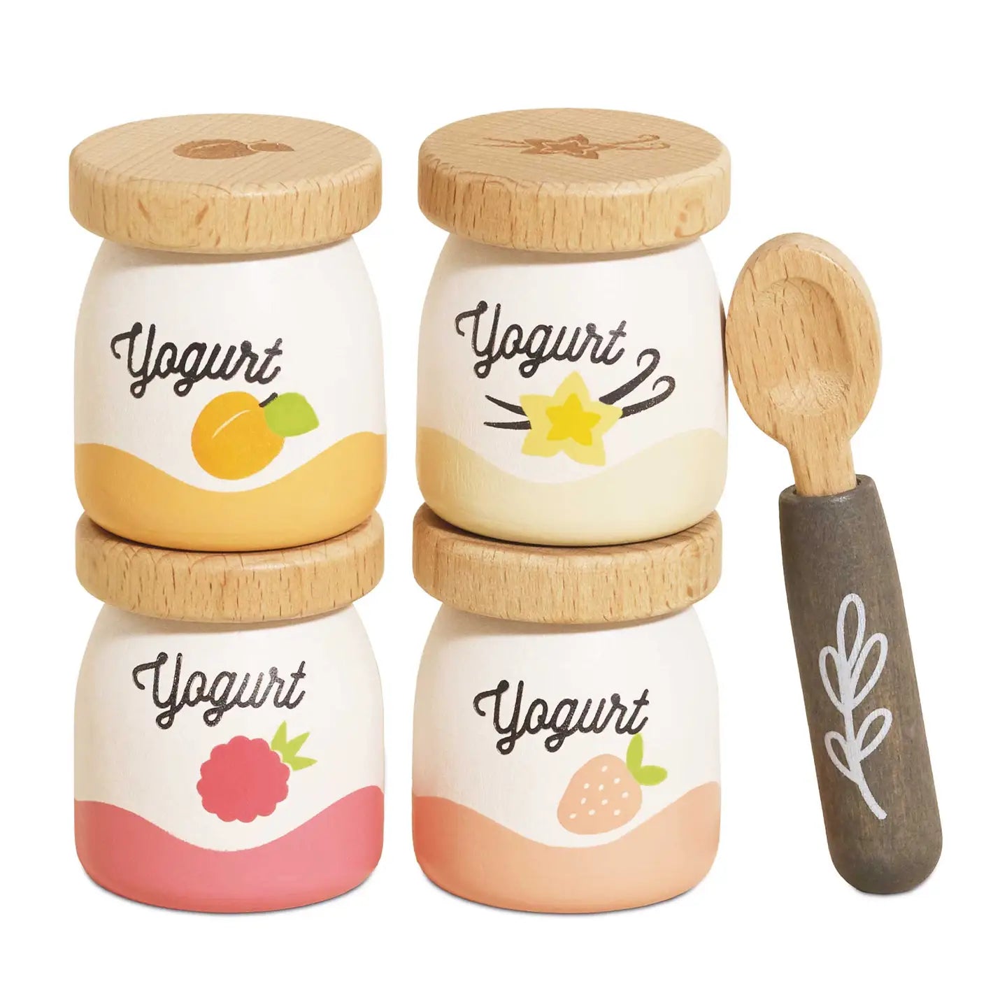 Wooden yoghurt pots image 0