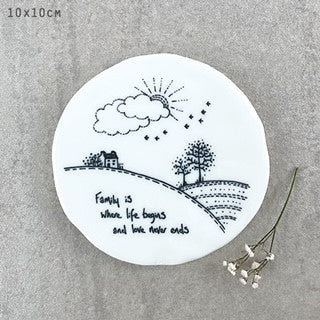 Porcelain coaster image 0