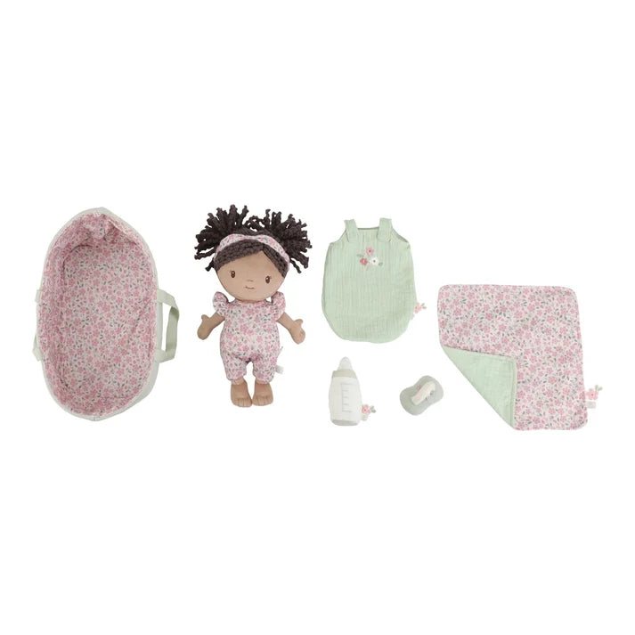 Little Dutch baby doll in basket Evi