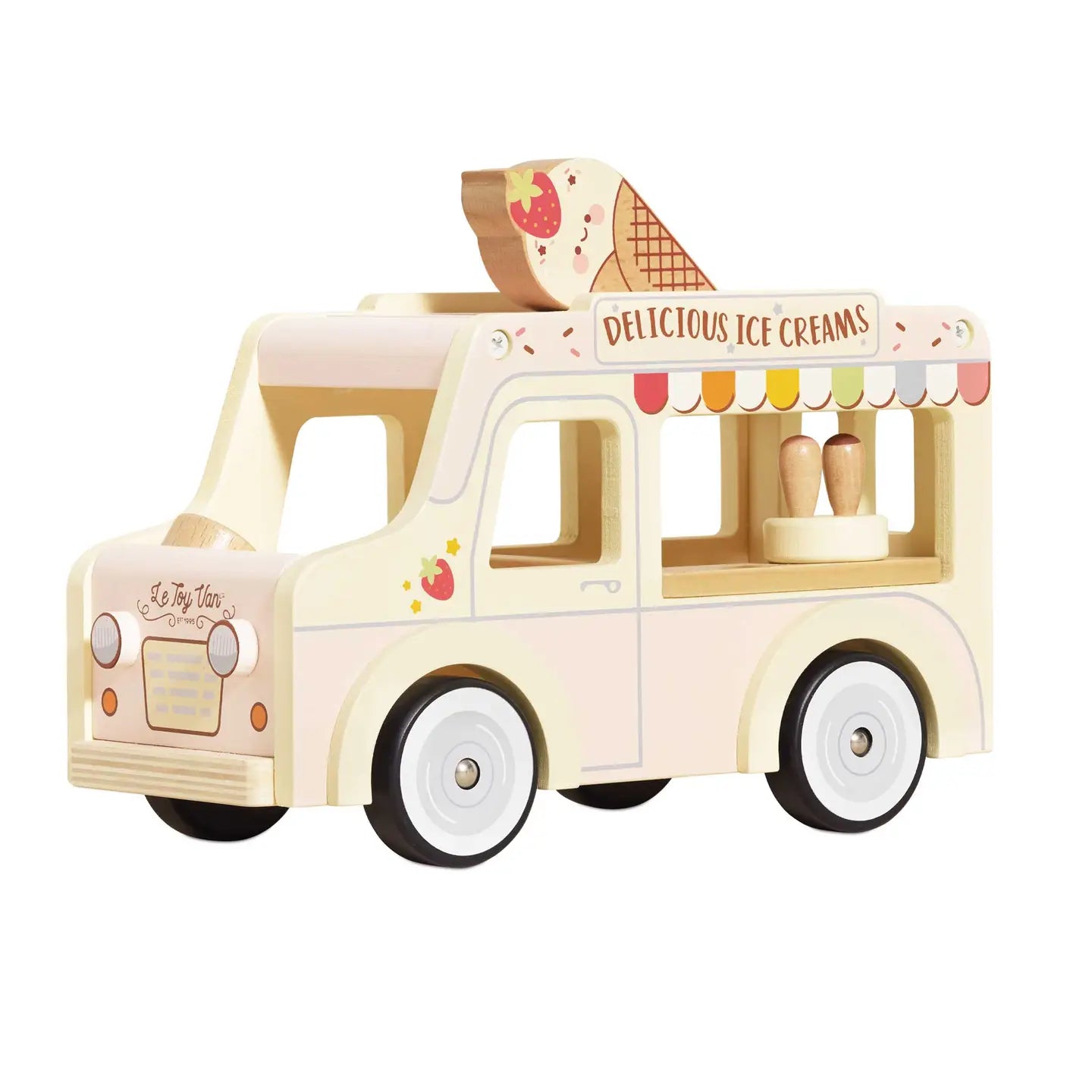 Wooden ice  cream van  image 0