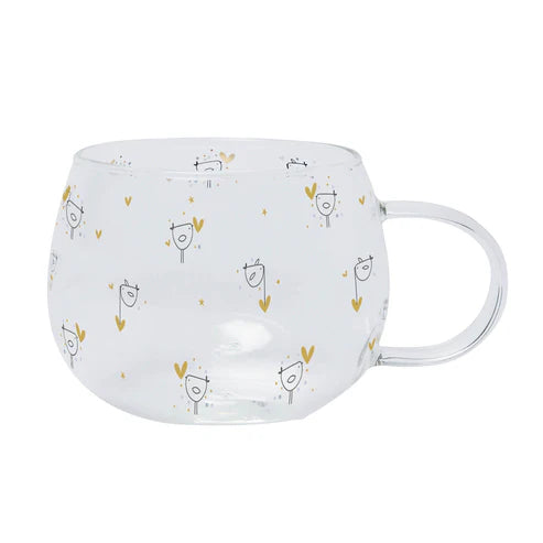 Birds glass mug image 0