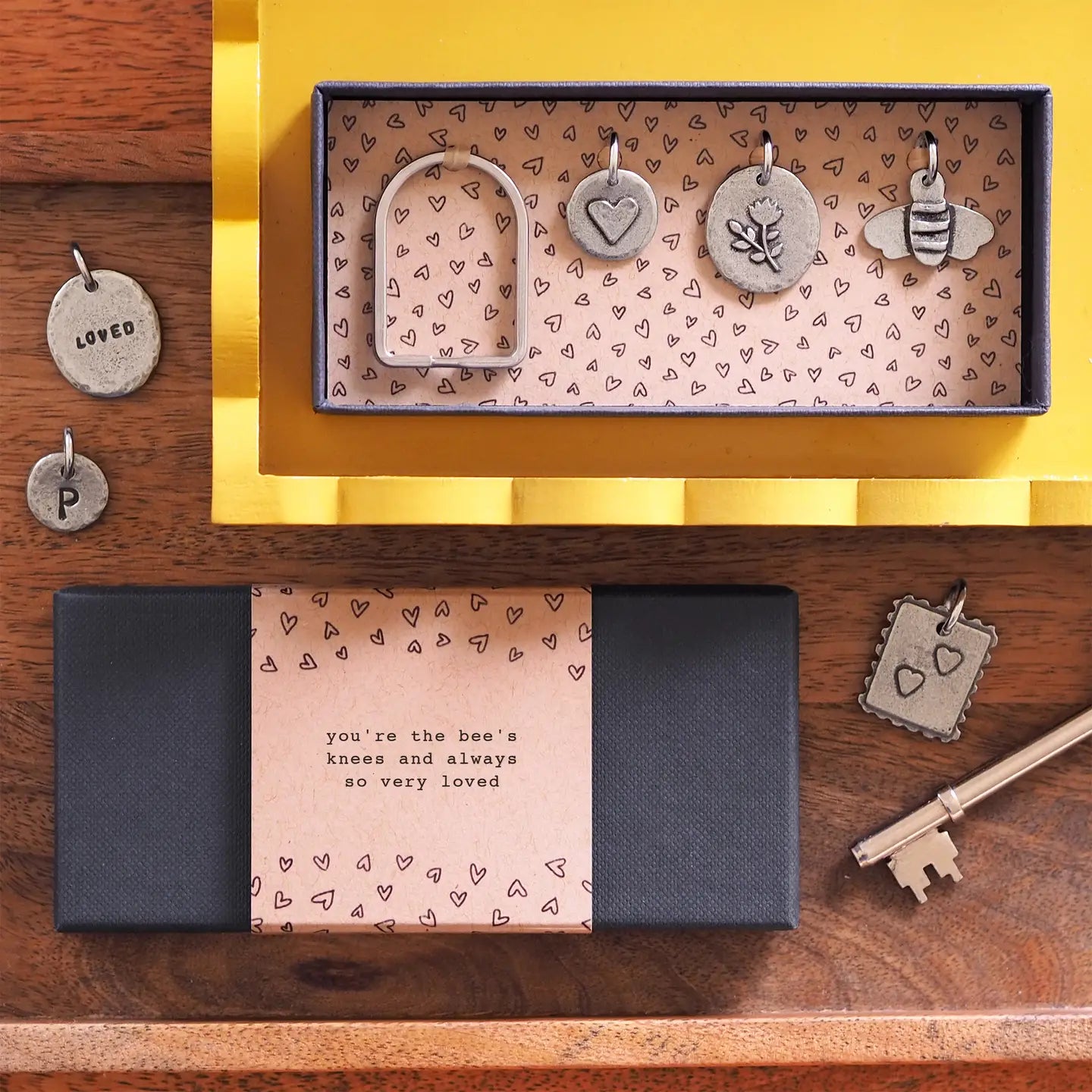 Mini loved charms keyring image 0