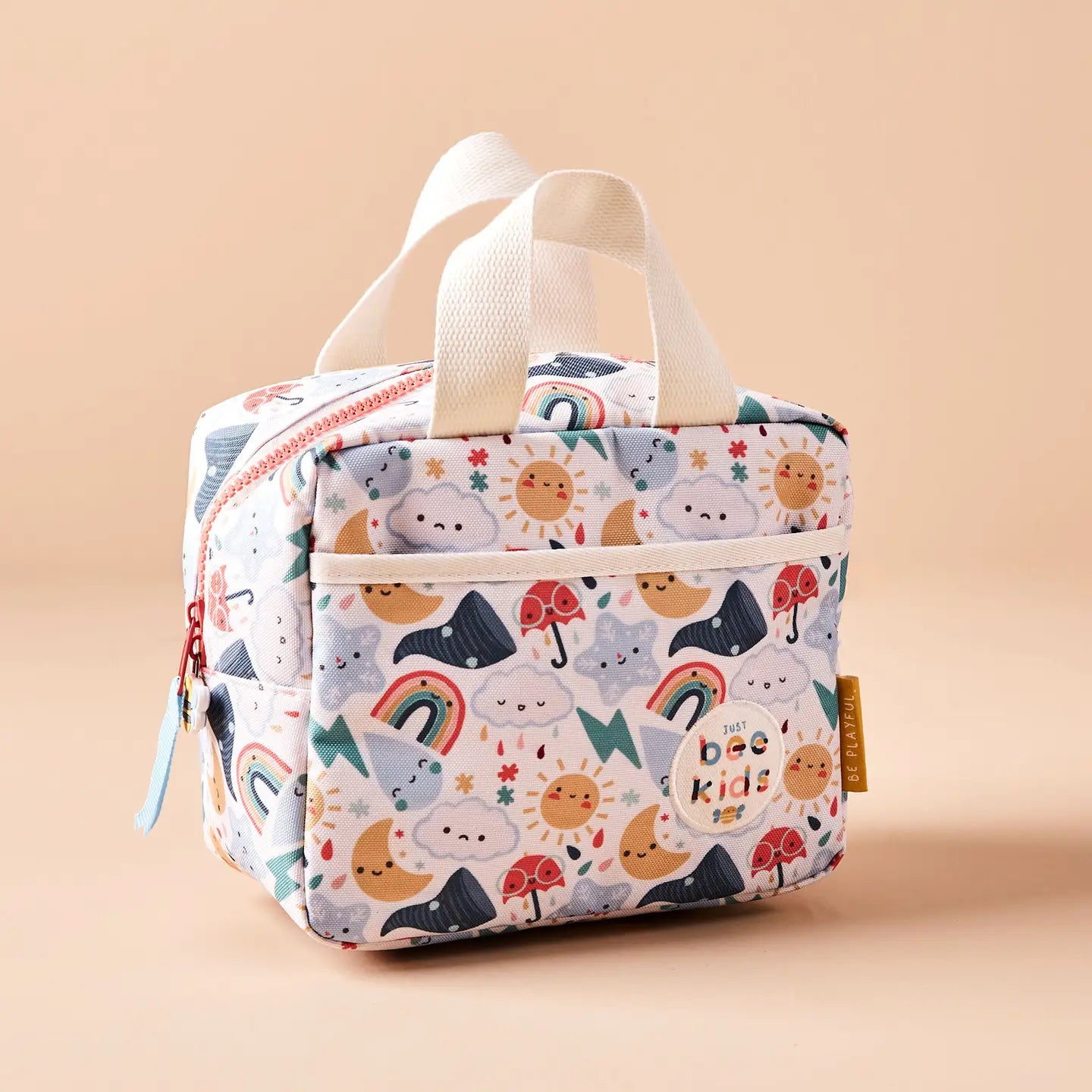 Just bee kids weather print insulated lunch bag image 0