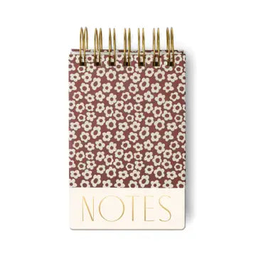 Designworks Ink Chunky Notepad - Burgundy Groovy Floral image 0
