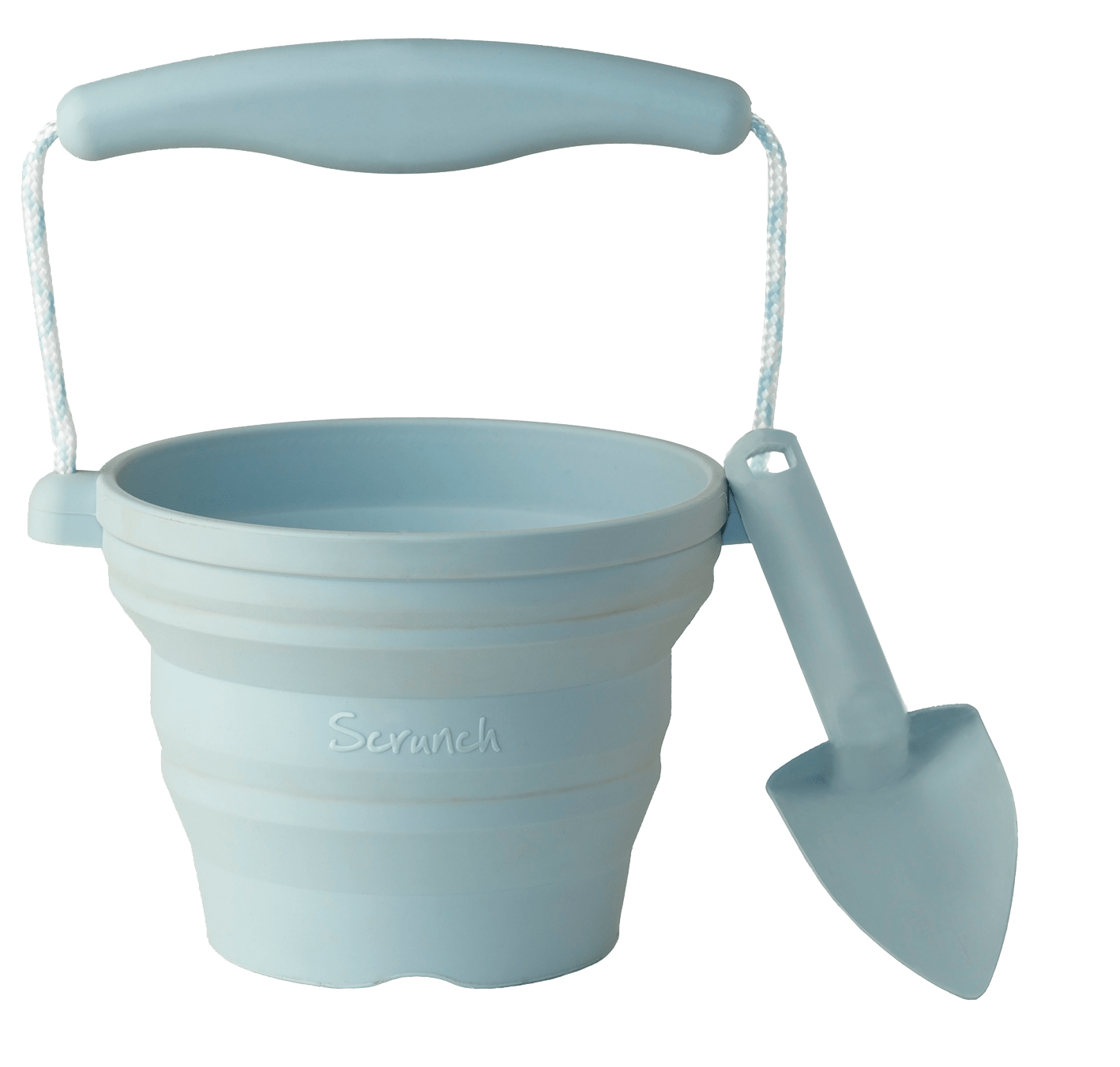 Scrunch baby bucket and trowel set - blue image 0
