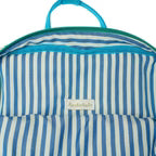 Green checked cotton blend rucksack