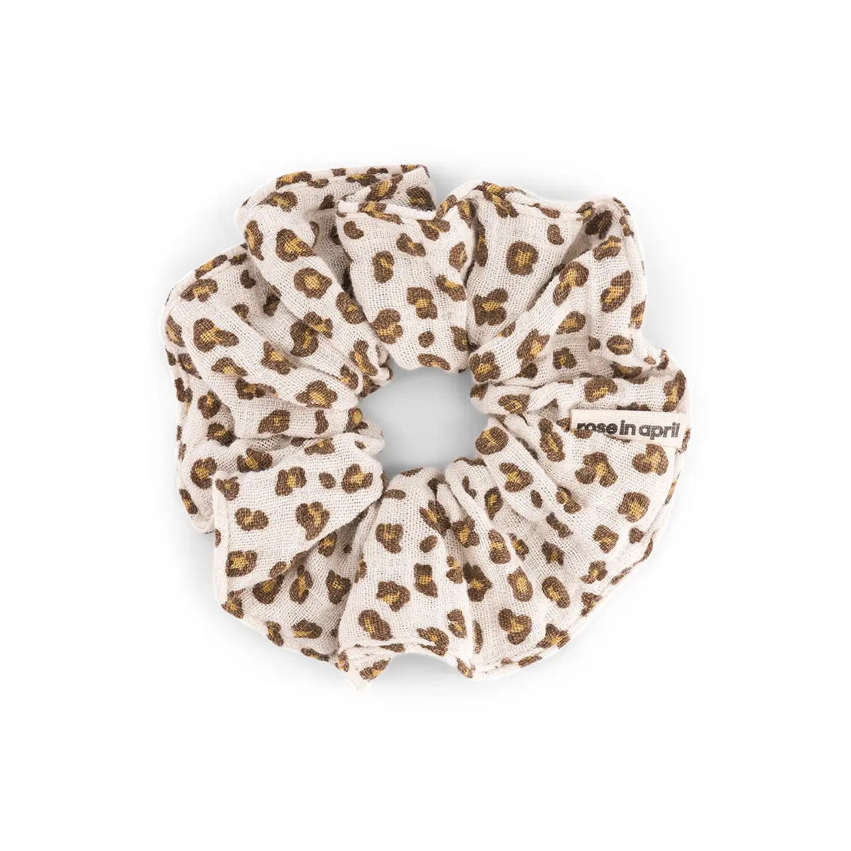 Leopard grey scrunchie  image 0