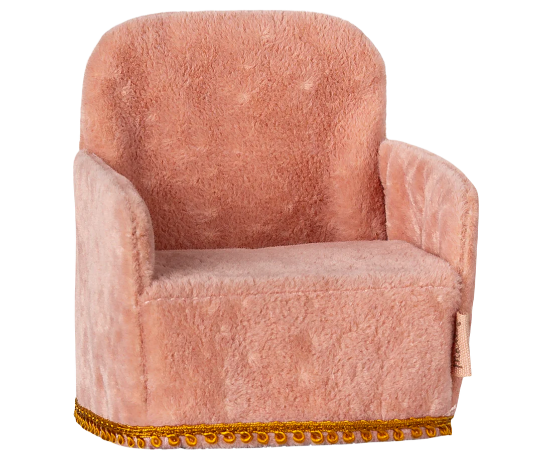 Maileg pink fold up arm chair  image 0