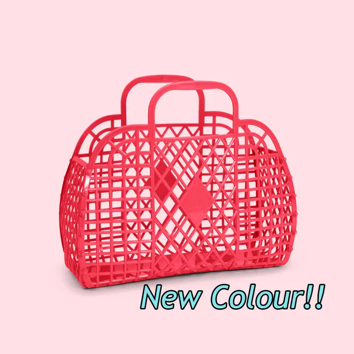Retro Basket Small Jellybag Coral  image 0