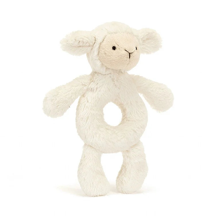 Bashful lamb ring rattle image 0