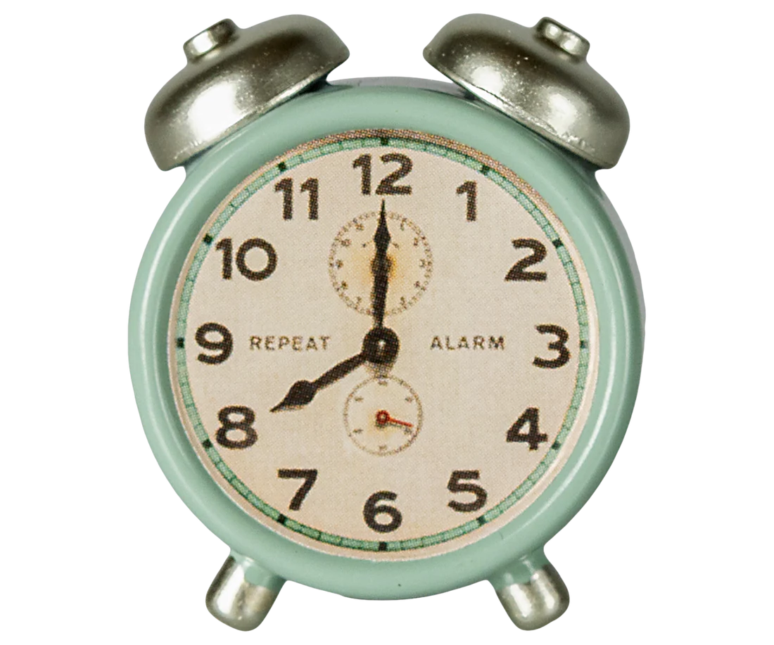 Maileg blue alarm clock  image 0